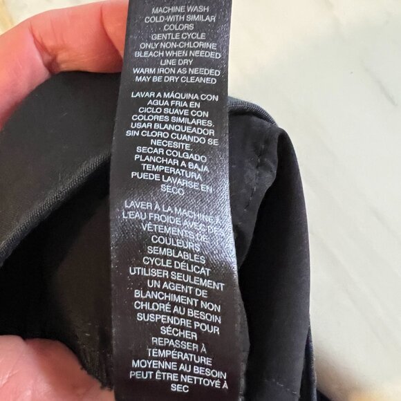 White House Black Market Perfect Form Black Pants - Straight Crop - Size 2 - Picture 8 of 13